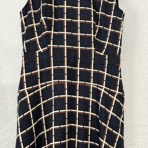 J Crew Windowpane Silk Dress - Picture 6 of 14